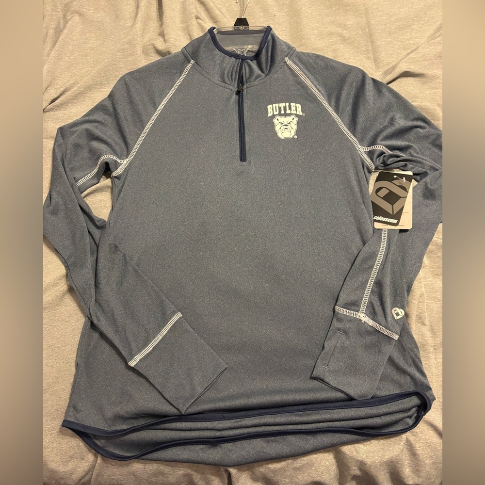 Butler Bulldogs Colosseum Women's Steel Blue lightweight Pullover Size Medium